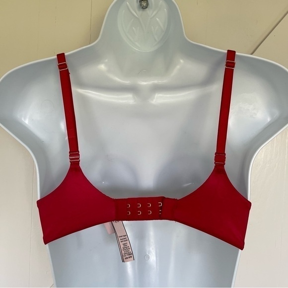 VICTORIA'S Secret Dream Angel red Lightly Lined Bra 32B - Picture 2 of 3